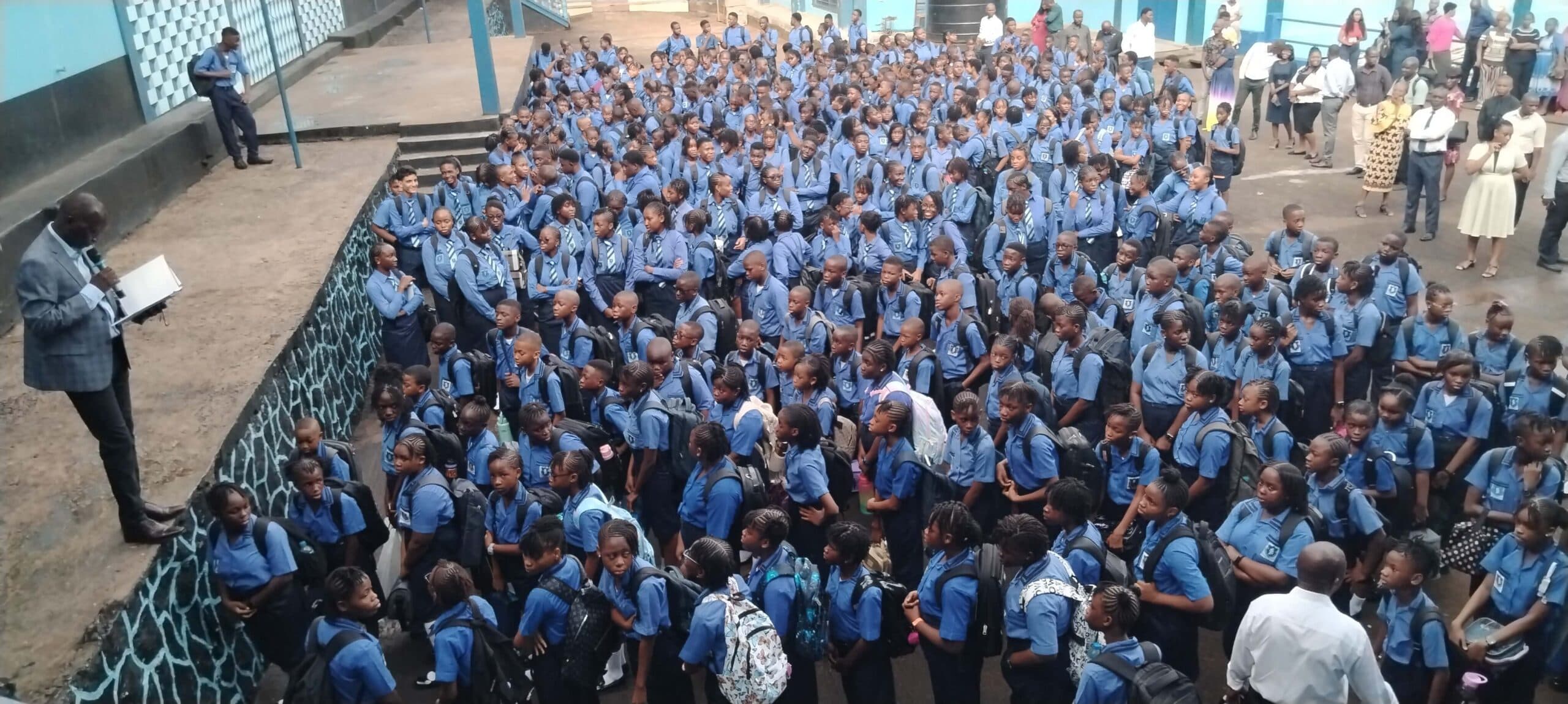 Students of The International School Limited on campus